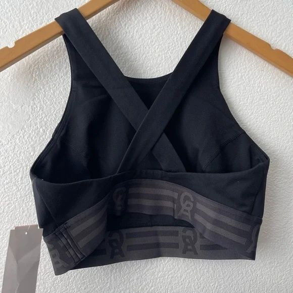 Good American Crossback Icon Bra NWT Women’s Sz 2 US Medium Black - Picture 4 of 8